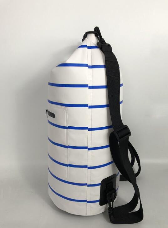 White/Blue Blank Side View