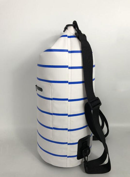 White/Blue Blank Side View