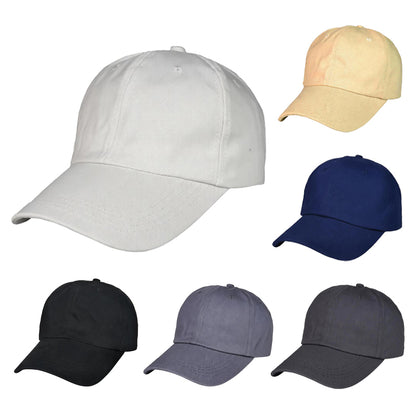 Cotton Soft Top Baseball Cap Dad Hat