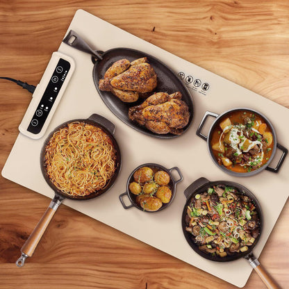 Warming Mat for Food, Electric Silicone Food Warmer Heating Mat