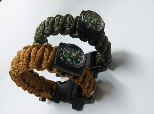 Outdoor Multifuntional Survival Compass Bracelet