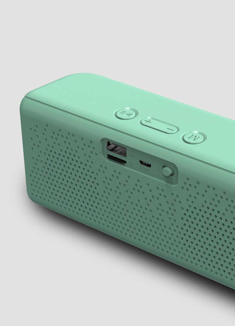 800 mAh Square Portable Mini Speaker-Full Printed On Front
