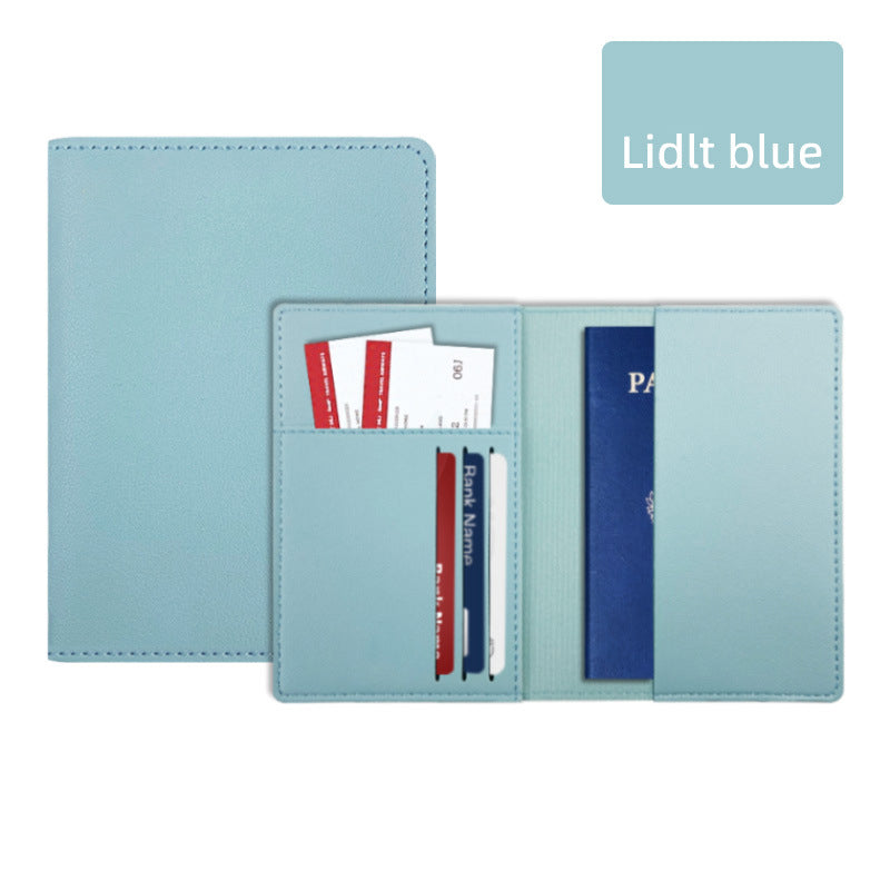 PU Leather Passport Holder Ticket Holder For Travel Slim Passport Wallet
