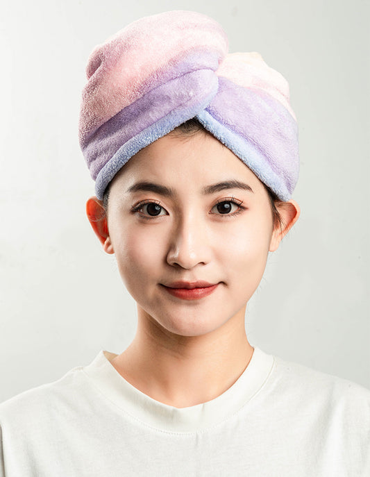 Rainbow Super Absorbent Fast Drying Hair Towel