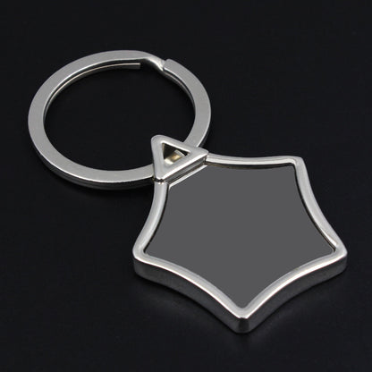 Star Shape Metal Keychain