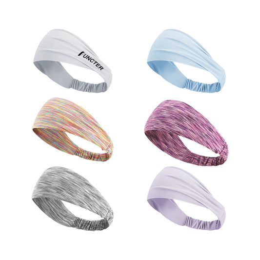 Wide Headband Stretchy Sweat Wicking Headband Hair Wrap
