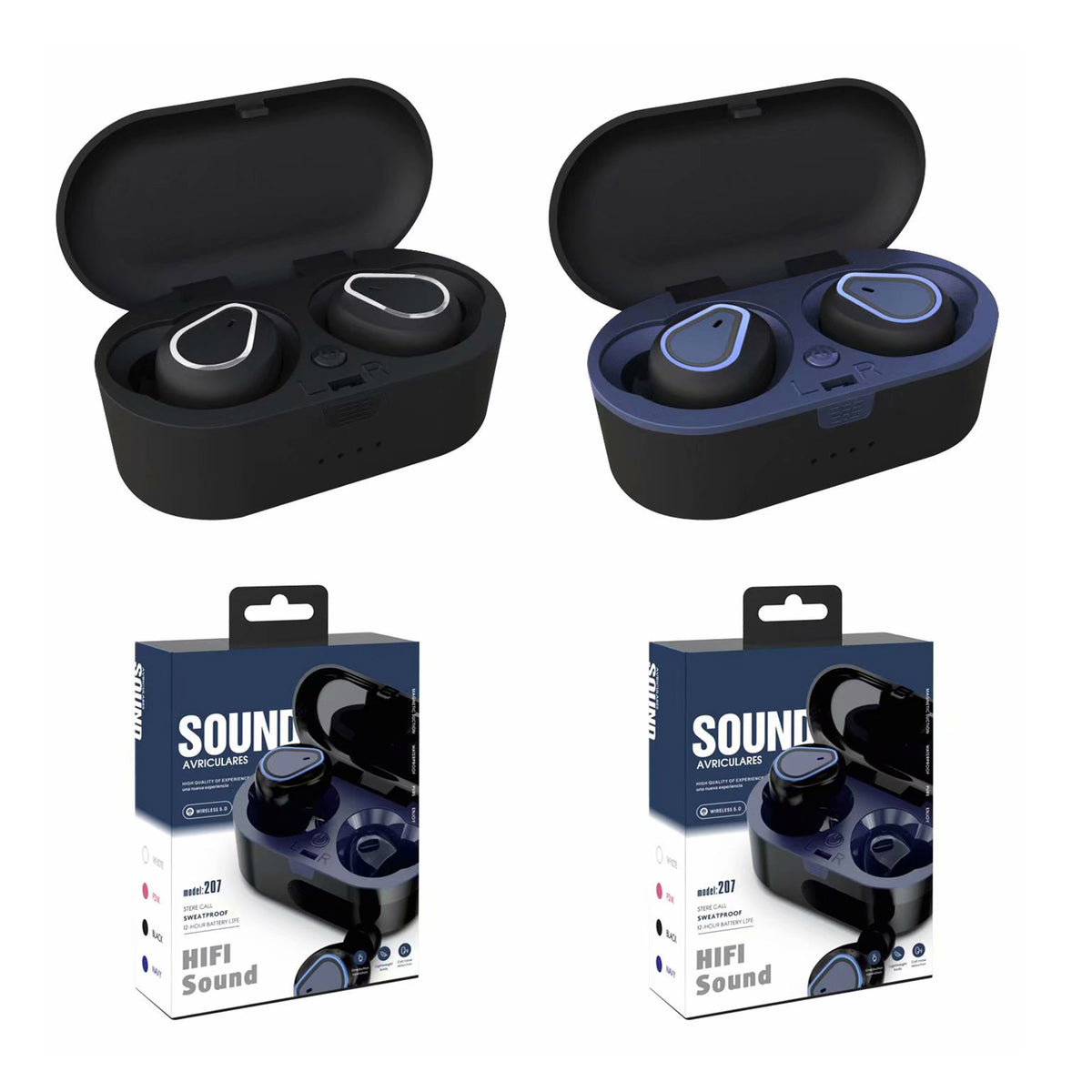 Mini TWS Wireless Earbuds w/Charging Case
