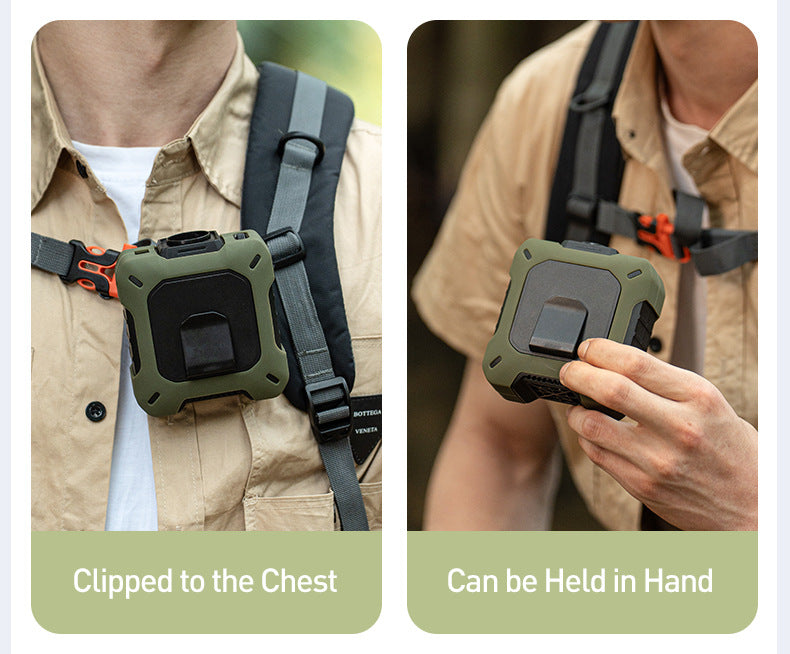 Wearable Waist Clip Fan, Portable Fan W/ LED Battery Display