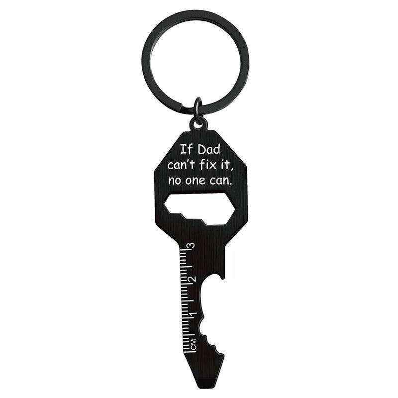 Multifunctional Key Shaped Bottle Opener Keychain #5