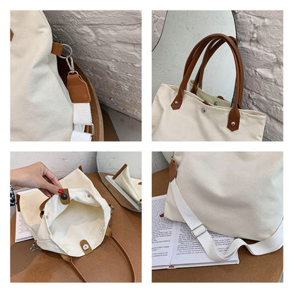 Canvas Grocery Shopping Tote Bag Single Shoulder Bag Cross body Bag