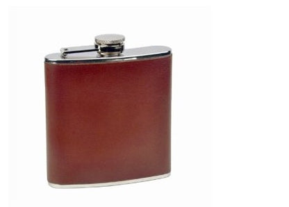 6 Oz. Leather Wrapped Flasks
