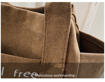 Canvas Shopping Tote Bag Single Shoulder Bag Boat Bag