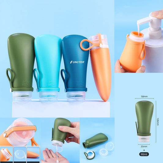 2oz Size Containers for Leak Proof Toiletry Squeeze Bottle