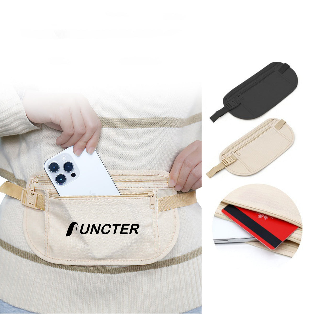 Ultra Slim Fanny Pack Waist Pack Running Belt Waist Bag For Men And Women