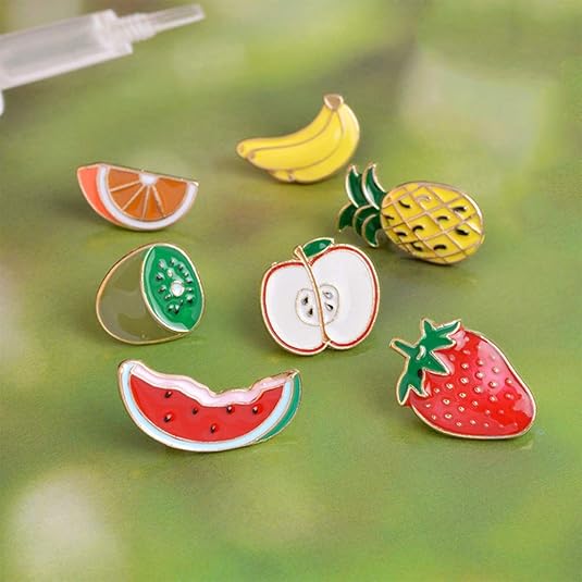 Custom Fruits Foods Shaped Cute Enamel Lapel Pin Brooch Pin Badge for Clothing Bags Backpacks Jacket
