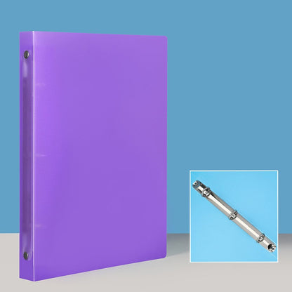 A4 Plastic 3-Ring Binder Document Organizer Folder Rounded Rings Binder