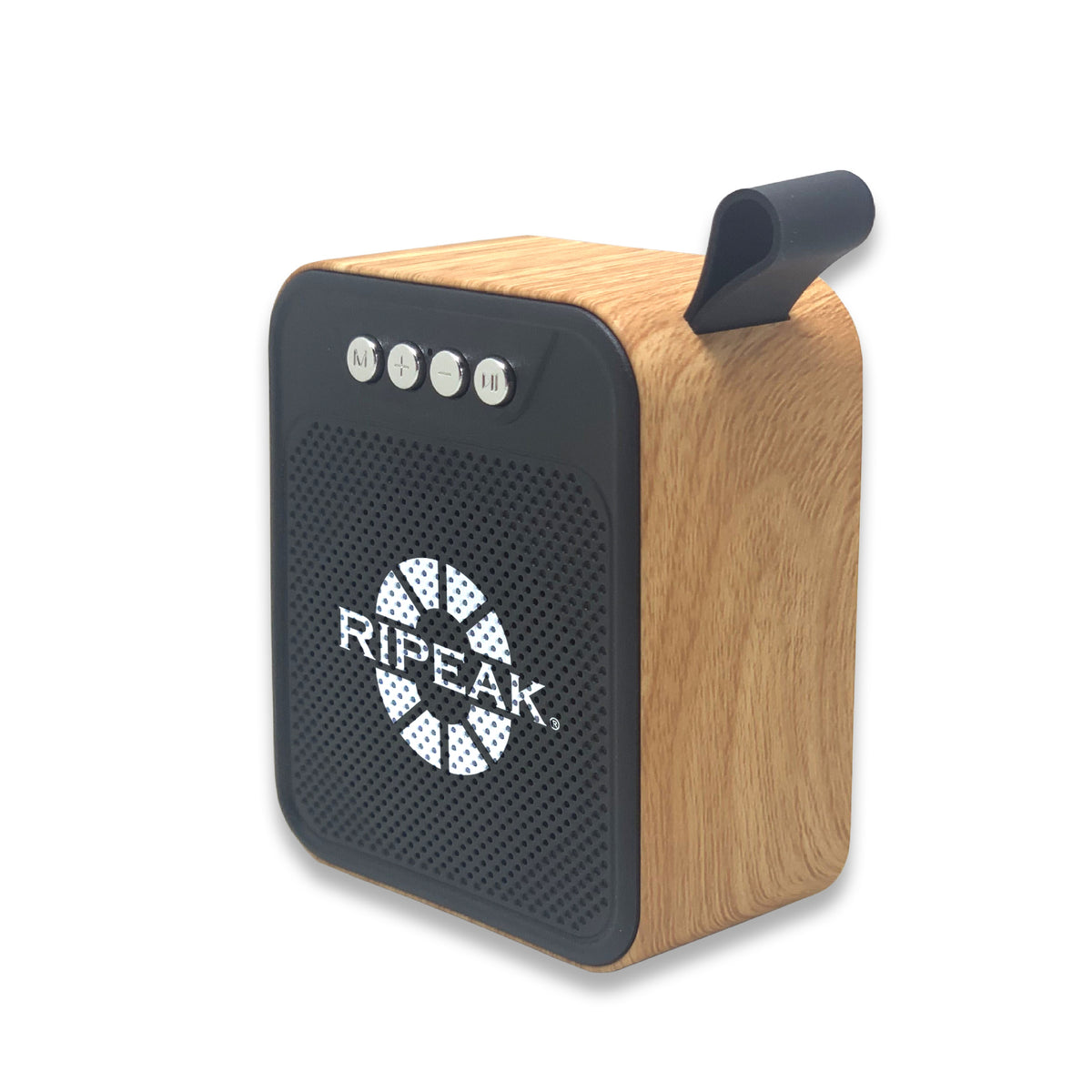 400 mAh Wood Grain Square Portable Mini Speaker
