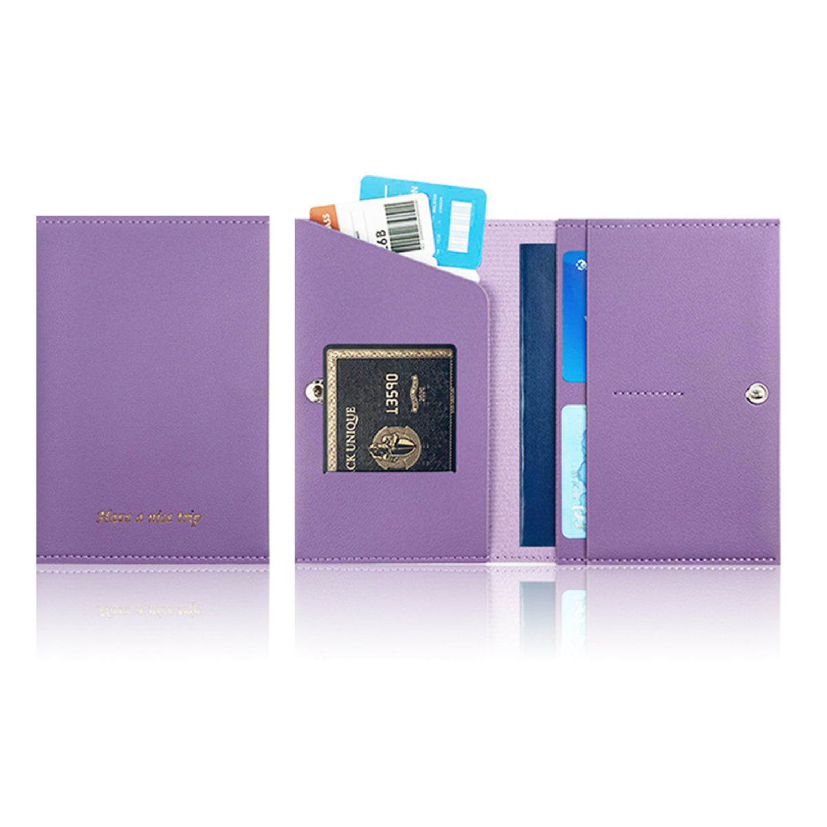 Travel Wallet Passport Holder with Card Slots Waterproof Wallet for Business Trip Cruise Line