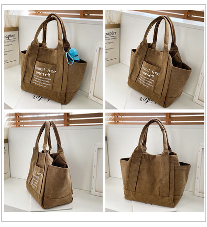 Canvas Shopping Tote Bag Single Shoulder Bag Boat Bag