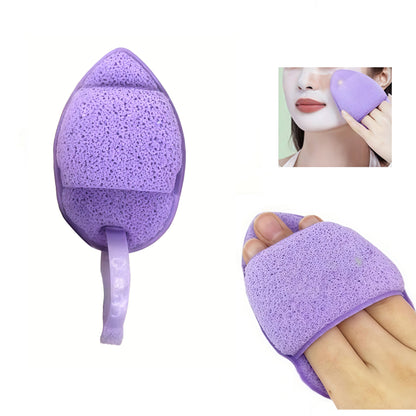Finger Exposed Glove Style Facial Cleansing Sponge