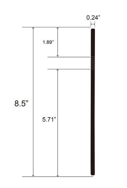 Dimensions Straight Straw