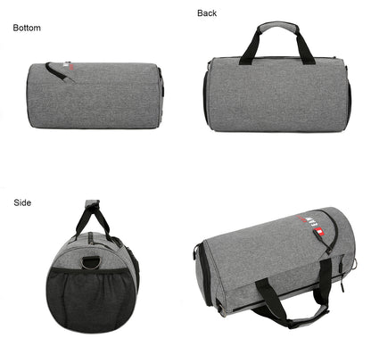 Wet and Dry Separated Nylon Tote Bag Swimming Bag Gym Bag for Beach/Fitness/Travel