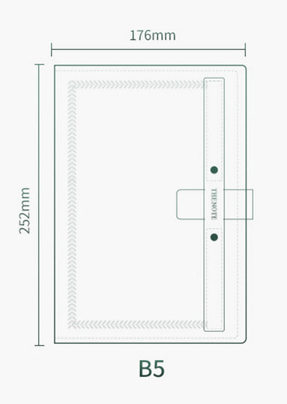 A5 PU Leather Journal Slim Slot Notebook