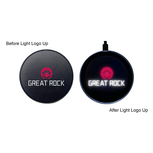 Full Color Flashing LED Light Up Wireless Charger