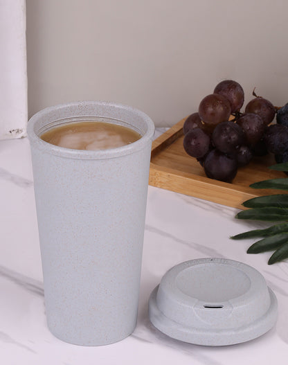 18.3 Oz. Bamboo Fiber Tumbler Unbreakable Drinking Cup W/Lid