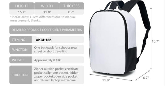 Backpack w/Large Imprint Area