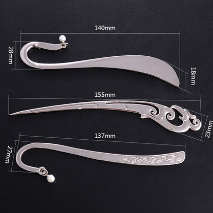 Creative Metal Swan Neck Shaped Bookmark