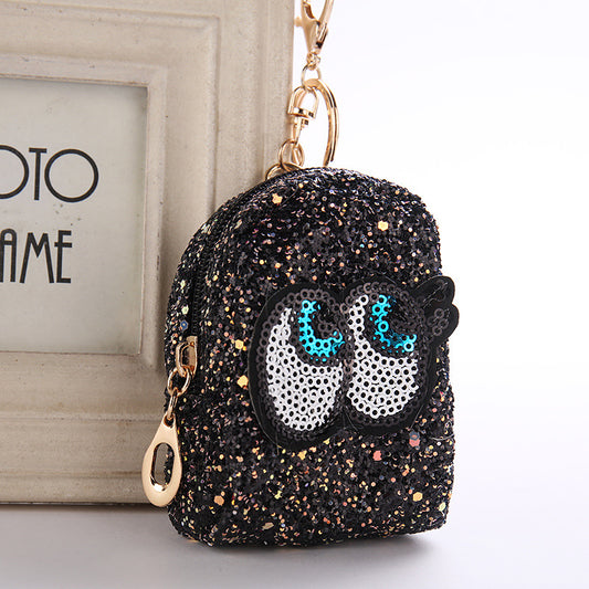 Big Eyes Pattern Lady Sequins Wallet