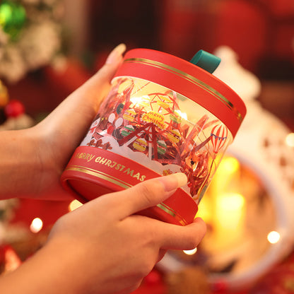 Christmas Candy Boxes Christmas Treat Gift Boxes Xmas Paper Boxes with Handle