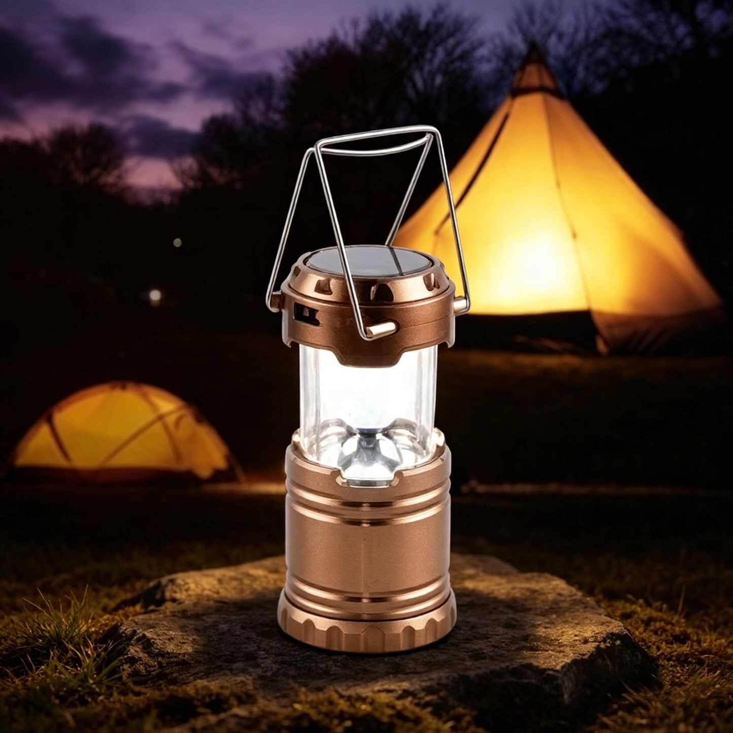 Retractable Solar Dynamo Lantern