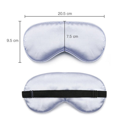 Imitation Silk Eye Mask W/ Adjustable Strap