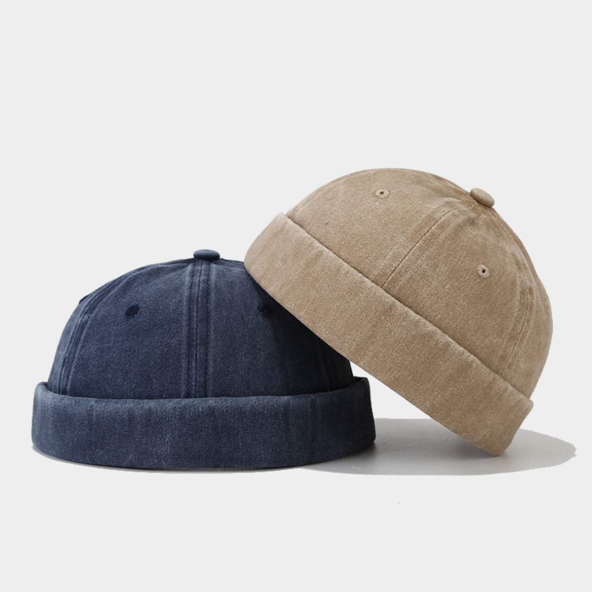 Vintage Cotton Adjustable Brimless Cap Dockers Beanie
