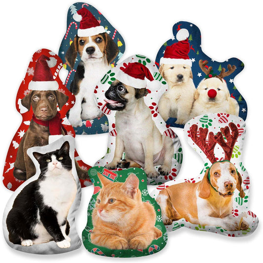 15'' to 20" Custom Christmas Pillow with Photo Personalized Photo Shaped Pets Pillow