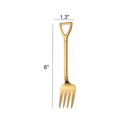 304 Stainless Steel Shovel-Shaped Fork – Dessert & Fruit Fork