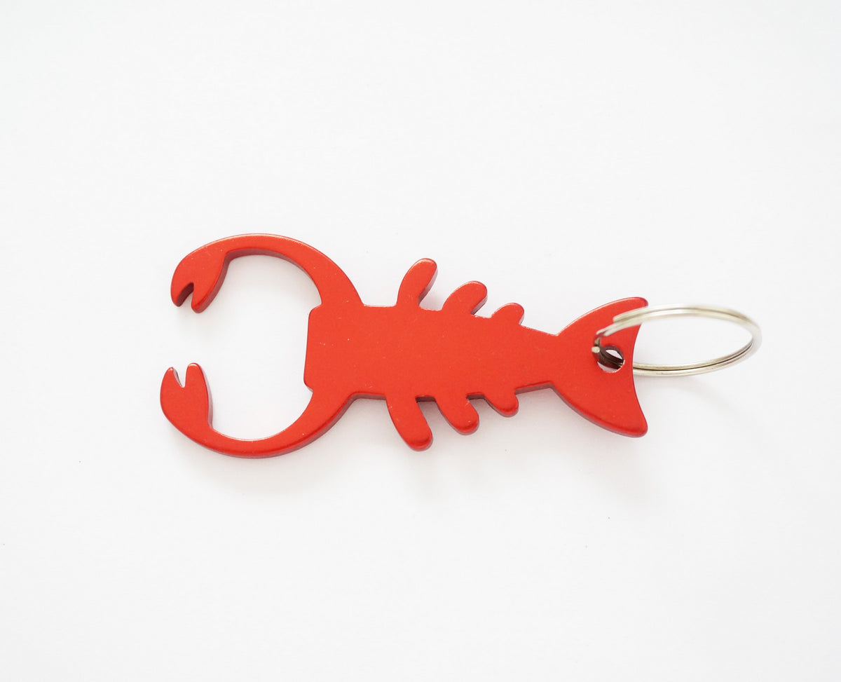 Creative Design Lobster-Shaped Bottle Opener w/Key Tag