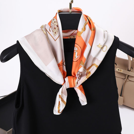 28" x 28" Stain Square Scarf Neck Scarves Kerchief Neckerchief Headband Handbags Wrap Scarf #27