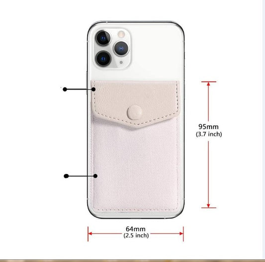 PU Phone Wallet w/Button