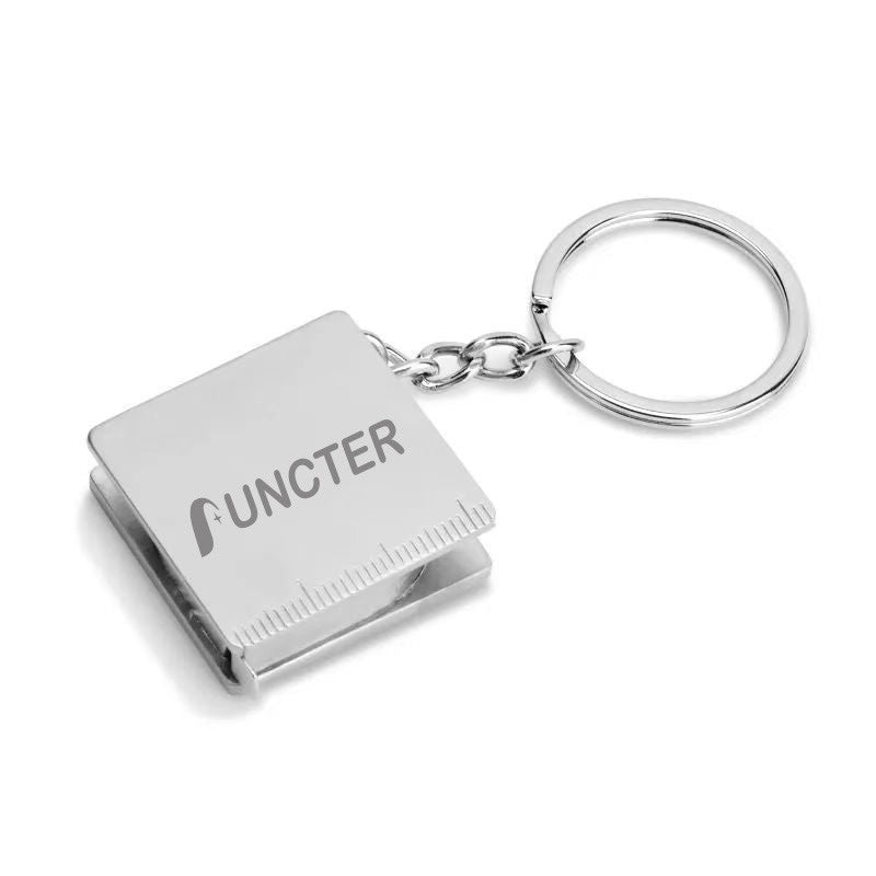 1 - Metre Square Mini Retractable Metric And Imperial Tape Measure With Keychain
