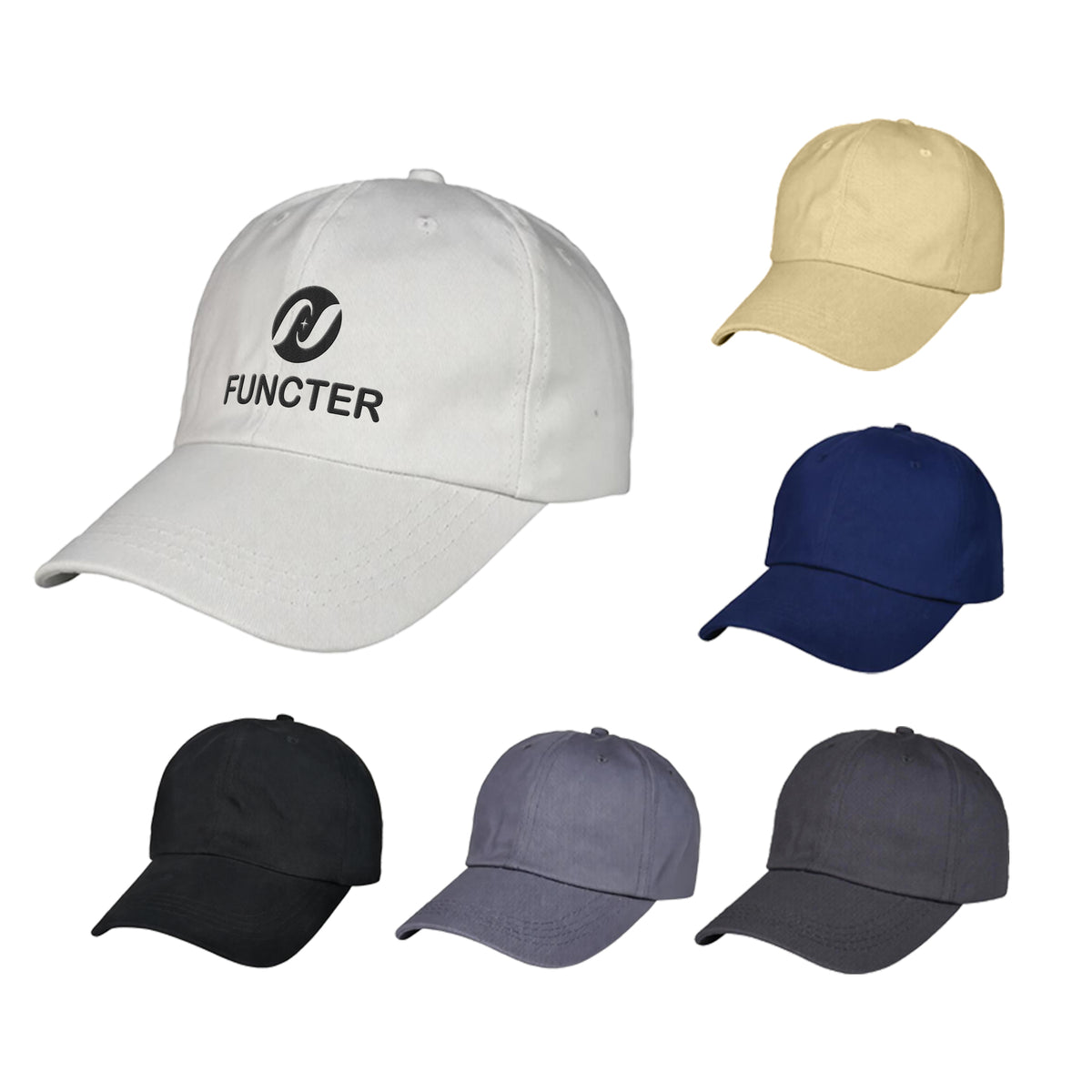 Cotton Soft Top Baseball Cap Dad Hat