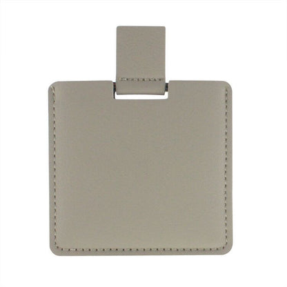 Shatterproof Stainless Steel Rectangle Makeup Mirror With PU Leather Cover
