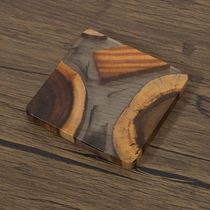 Square Cedar Wood Coaster