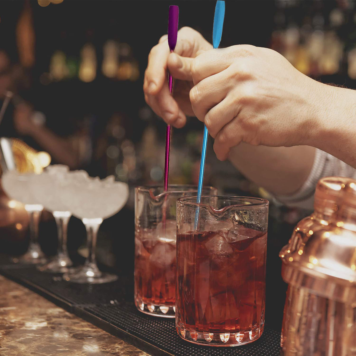 7.5 L Stainless Steel Rectangular Paddles Beverage Stirrers