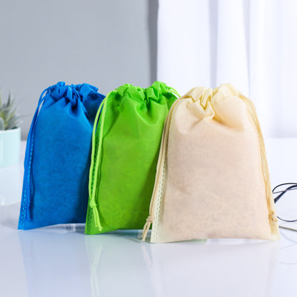 10" x 11.8" Non-Woven Drawstring Bag Travel Storage Bags Makeup Bag
