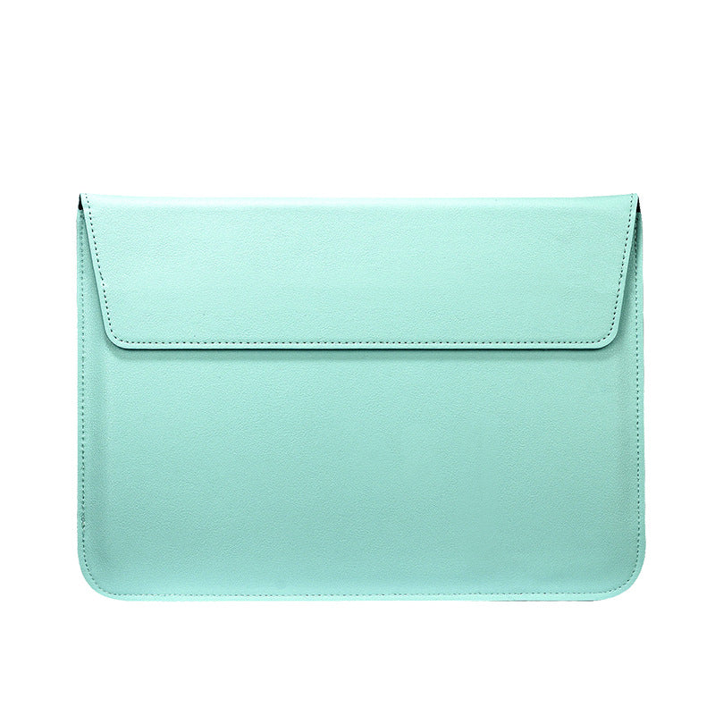 15" PU Leather Laptop Bag Foldable Stand With Magnetic Closure