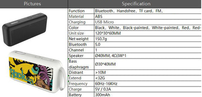300 mAh Outdoor Sport Portable Speaker