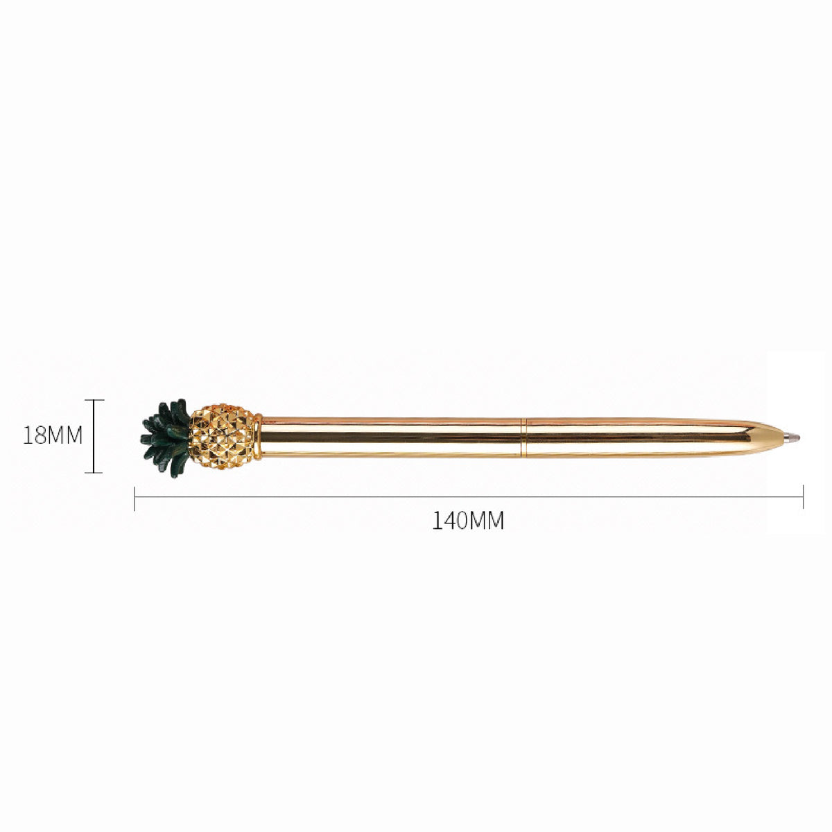 Pineapple Shape Metal Ballpoint Pen Funny Cute Pen